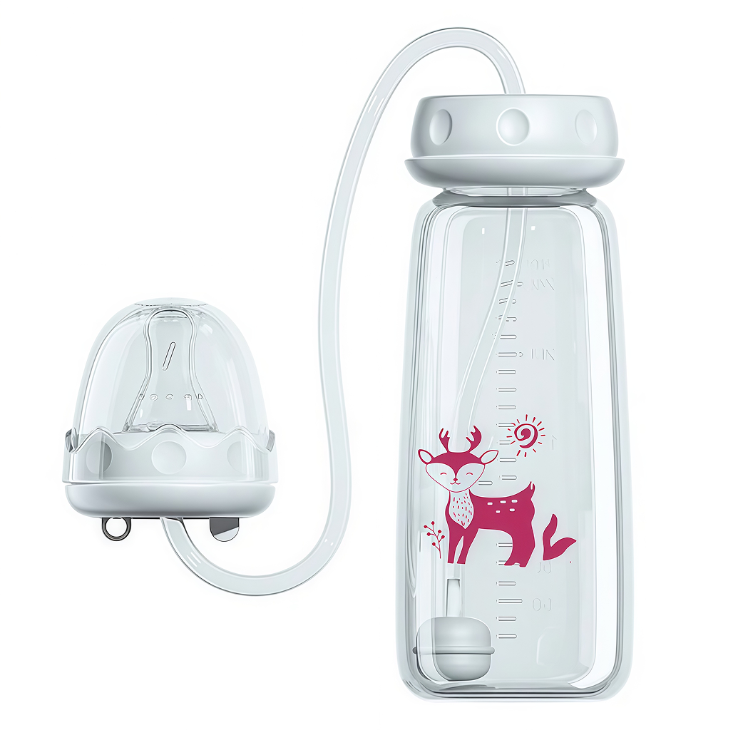 TinySip™ | Hands-Free Self-Feeding Bottle for Babies