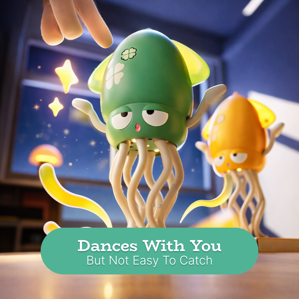 SleepySquid™ – Electric Dancing, Glowing, Crawling Squid Toy