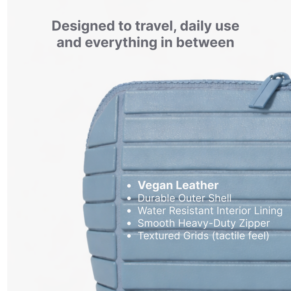 Nomad 10 – Premium Travel Makeup Organizer (Medium | 10 Grid System)