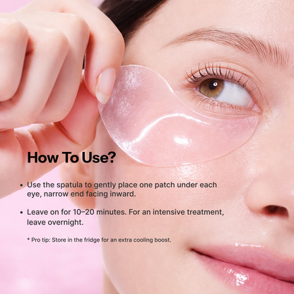 Under Eye Patches for Dark Circles & Puffiness – AWAKE™ Hydrogel Peptide Eye Masks (60 Patches)