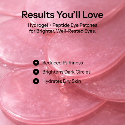 Under Eye Patches for Dark Circles & Puffiness – AWAKE™ Hydrogel Peptide Eye Masks (60 Patches)