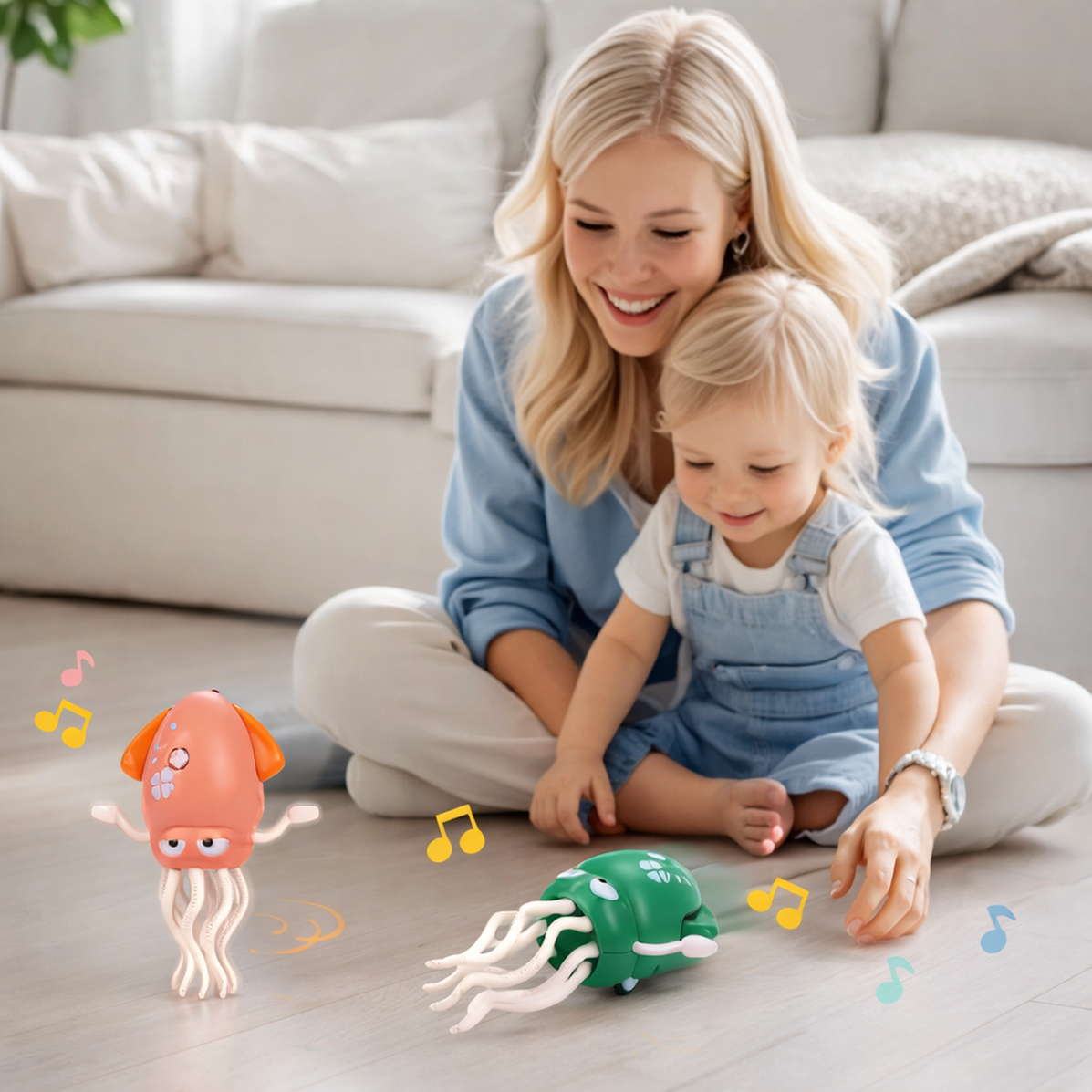 SleepySquid™ – Electric Dancing, Glowing, Crawling Squid Toy