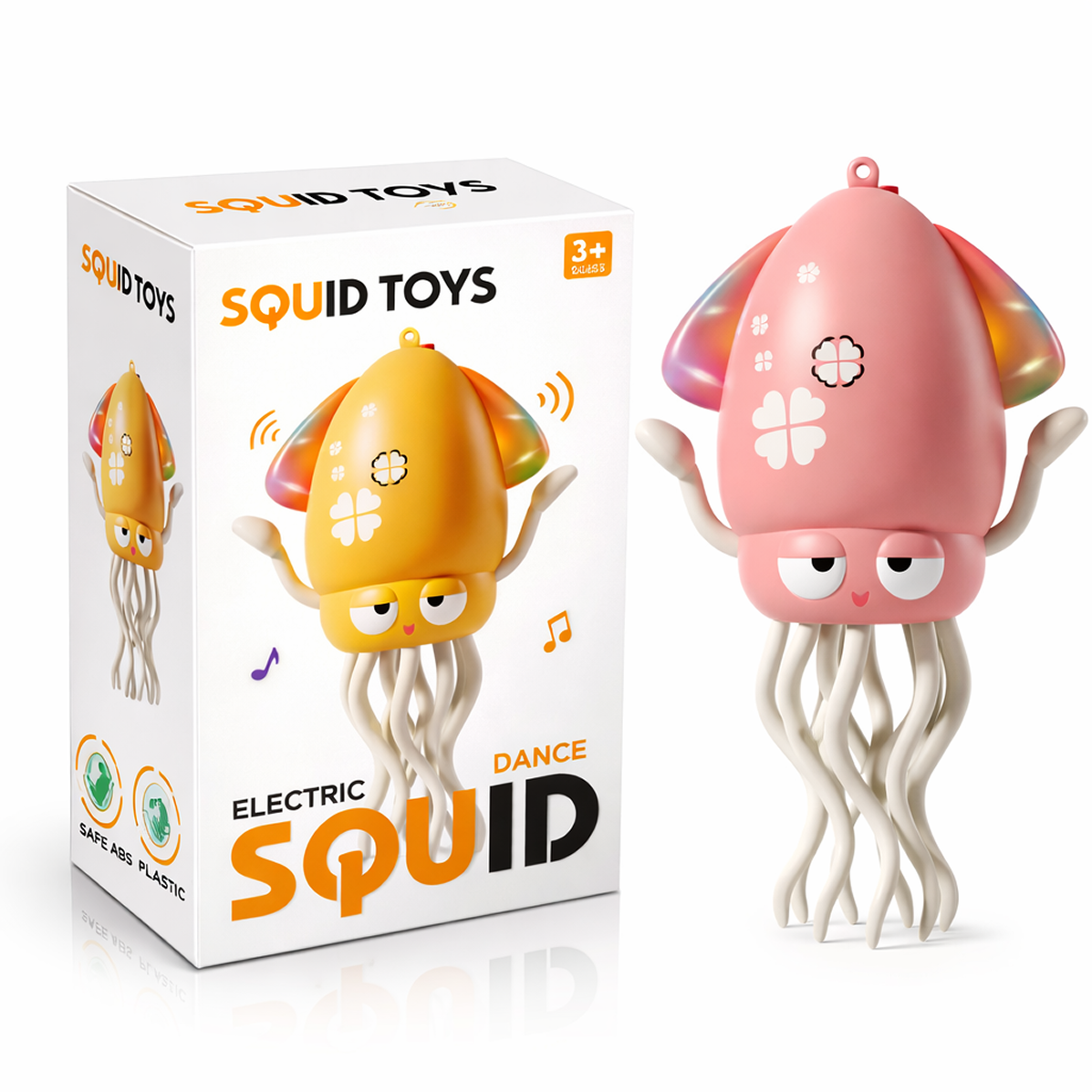 SleepySquid™ – Electric Dancing, Glowing, Crawling Squid Toy