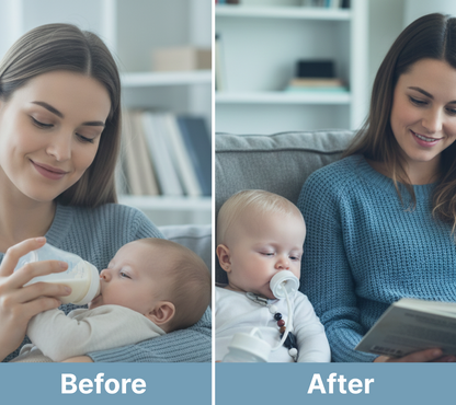 TinySip™ | Hands-Free Self-Feeding Bottle for Babies