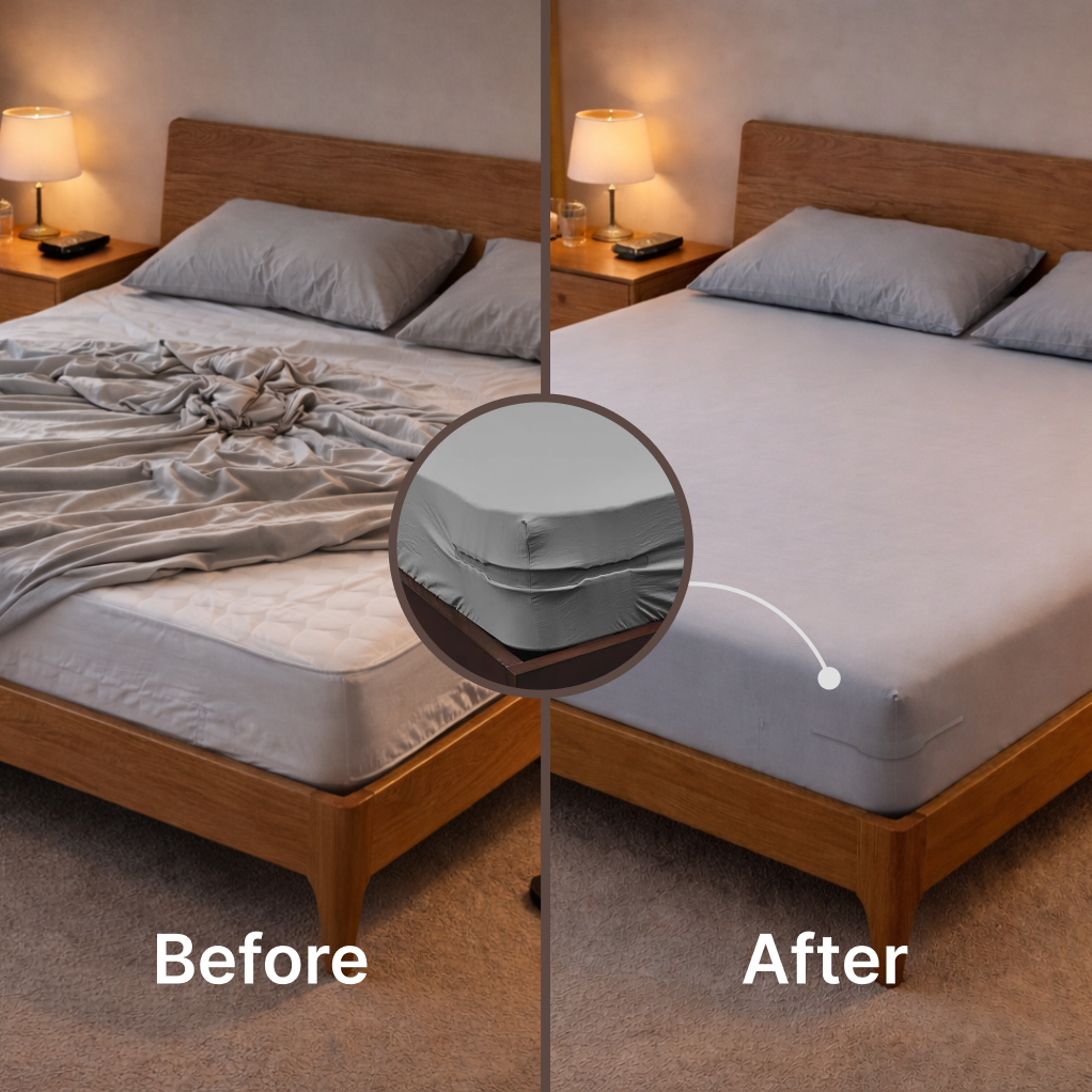 BedGrip™ Bedsheet Grippers | No More Loose Sheets