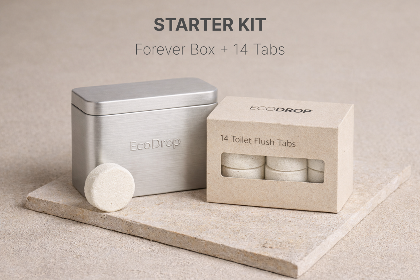 EcoDrop™ Toilet Flush Tabs | Starter kit
